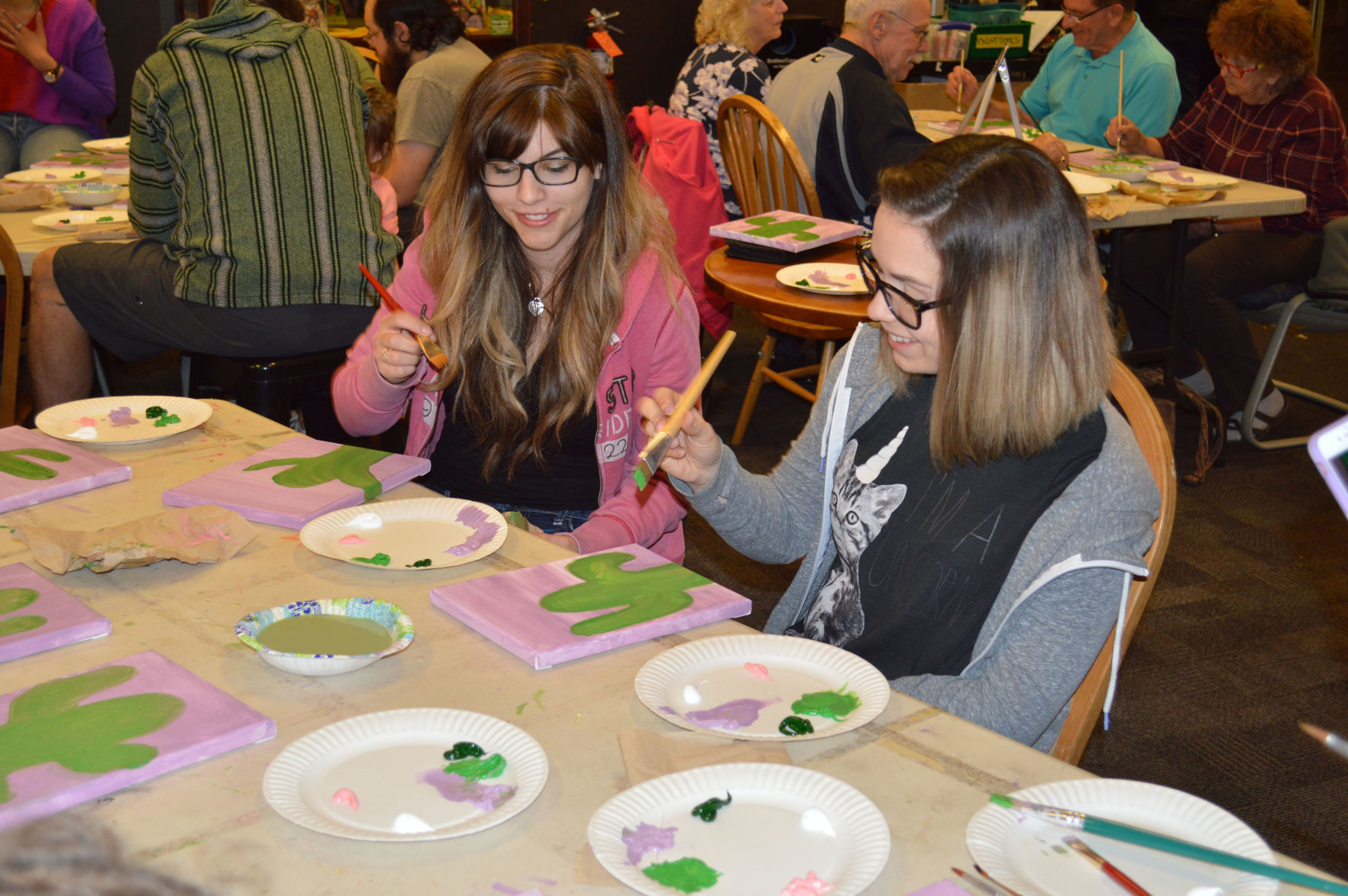 Paint nite at Bookmans offers fun and art for all